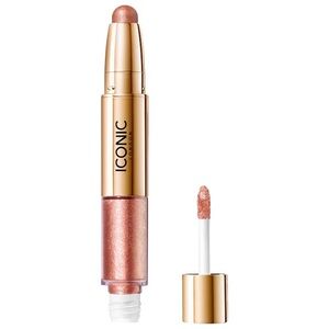 ICONIC London Glaze Dual Ended Eyeshadow Crayon Wildflower Light Pink $30 New